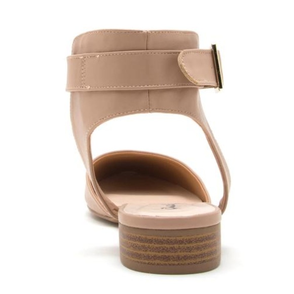 Toffee Ankle Wrap Flats Size 7 (Liquidation Sale) - Picture 4 of 4